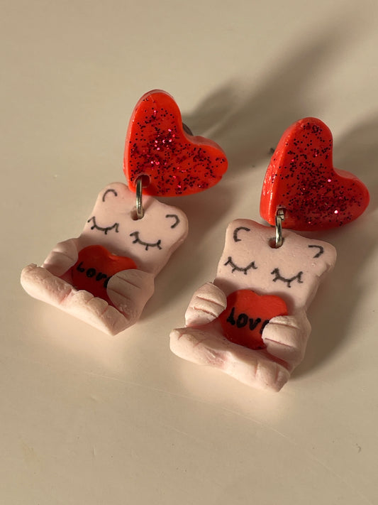 Osito enamorado rosa