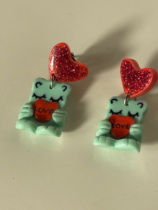 Osito enamorado menta