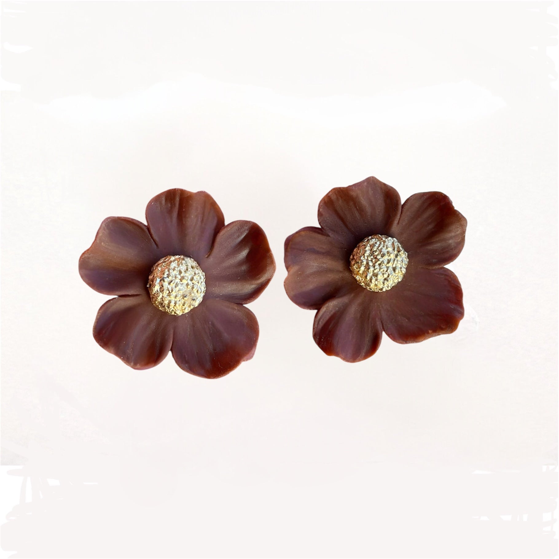 Pendientes Mariana . Chocolate